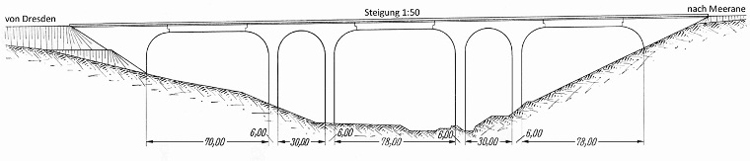Reichsautobahnbrcke ber die Freiberger Mulde bei Siebenlehn Nossen A4 14