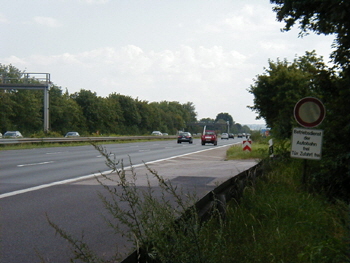 A555 Bundesautobahn Kln - Bonn Kraftwagenstrae Tankanlage Raststtte Rastanlage Bornheim 110