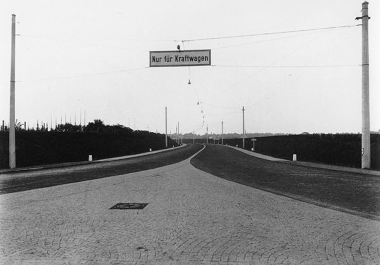 Autostrasse Kraftwagenstrasse Kln - Bonn heute Bundesautobahn A555 Nur-Auto-Strae 1932